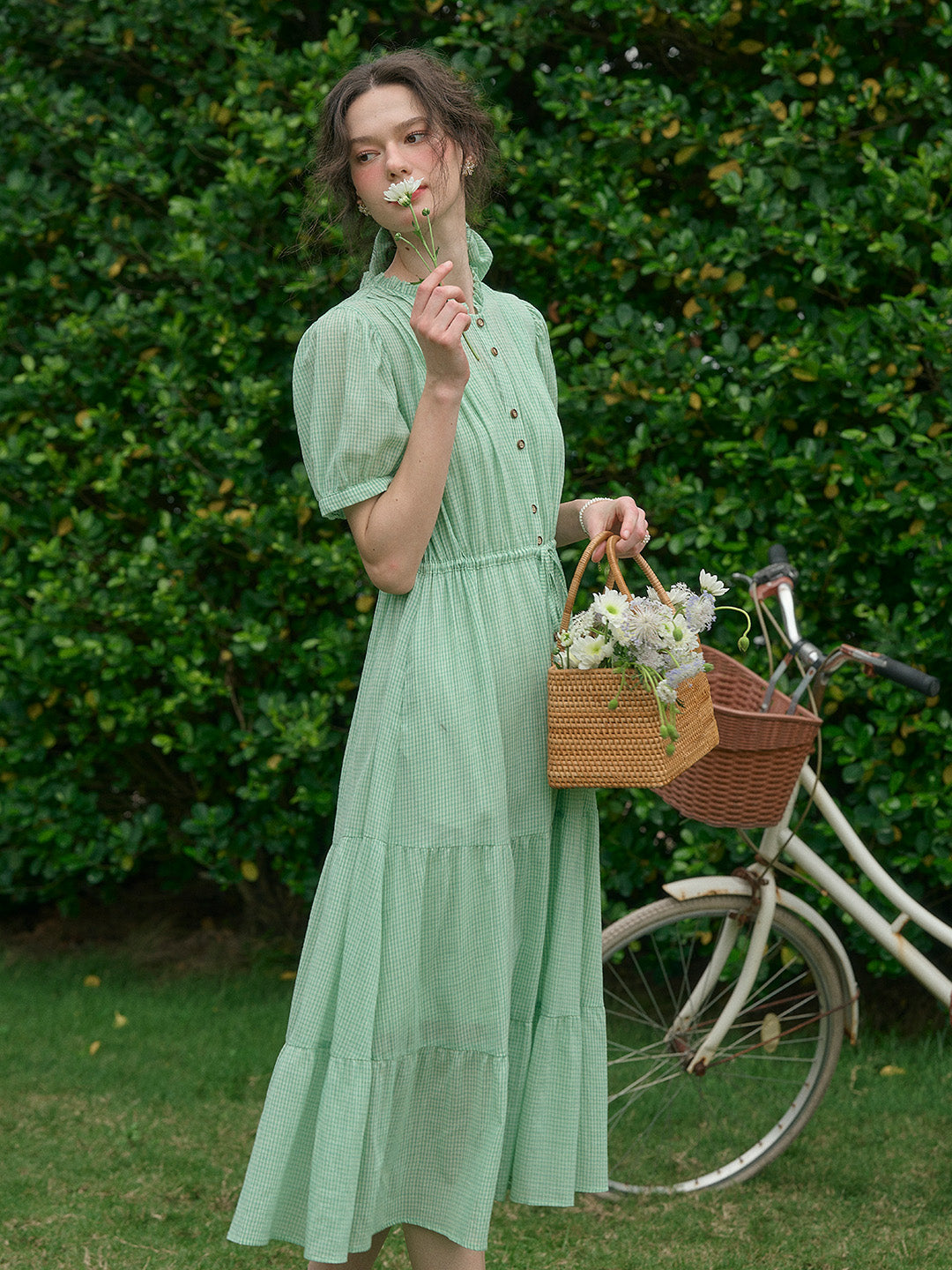 【Final Sale】Mina V-Neck 100% Cotton Dress