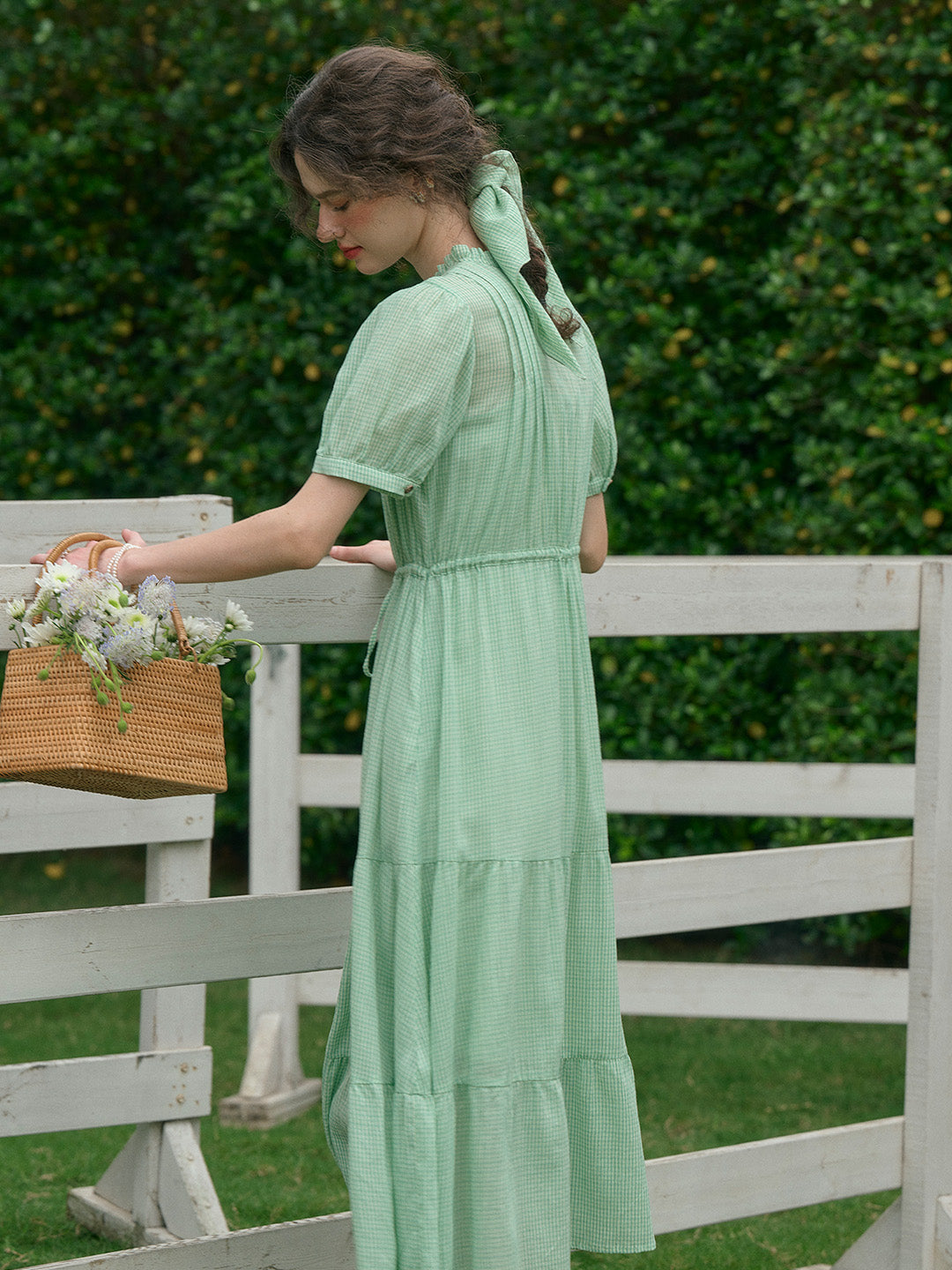 【Final Sale】Mina V-Neck 100% Cotton Dress