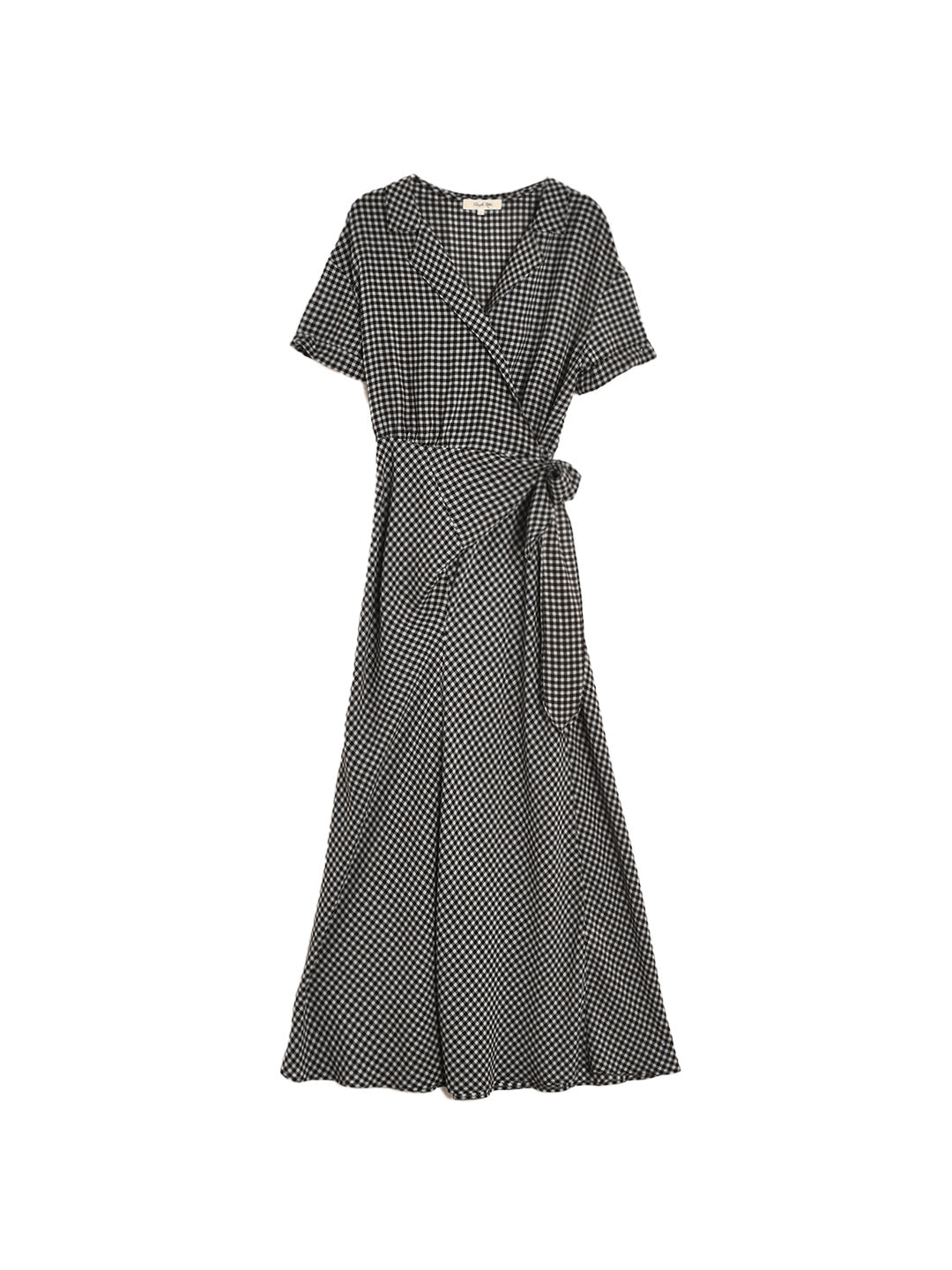 Emerson V-Neck Plaid Dress