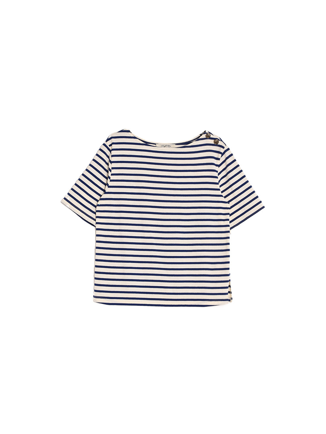Kaylee Round Neck Stripes 100% Cotton Top
