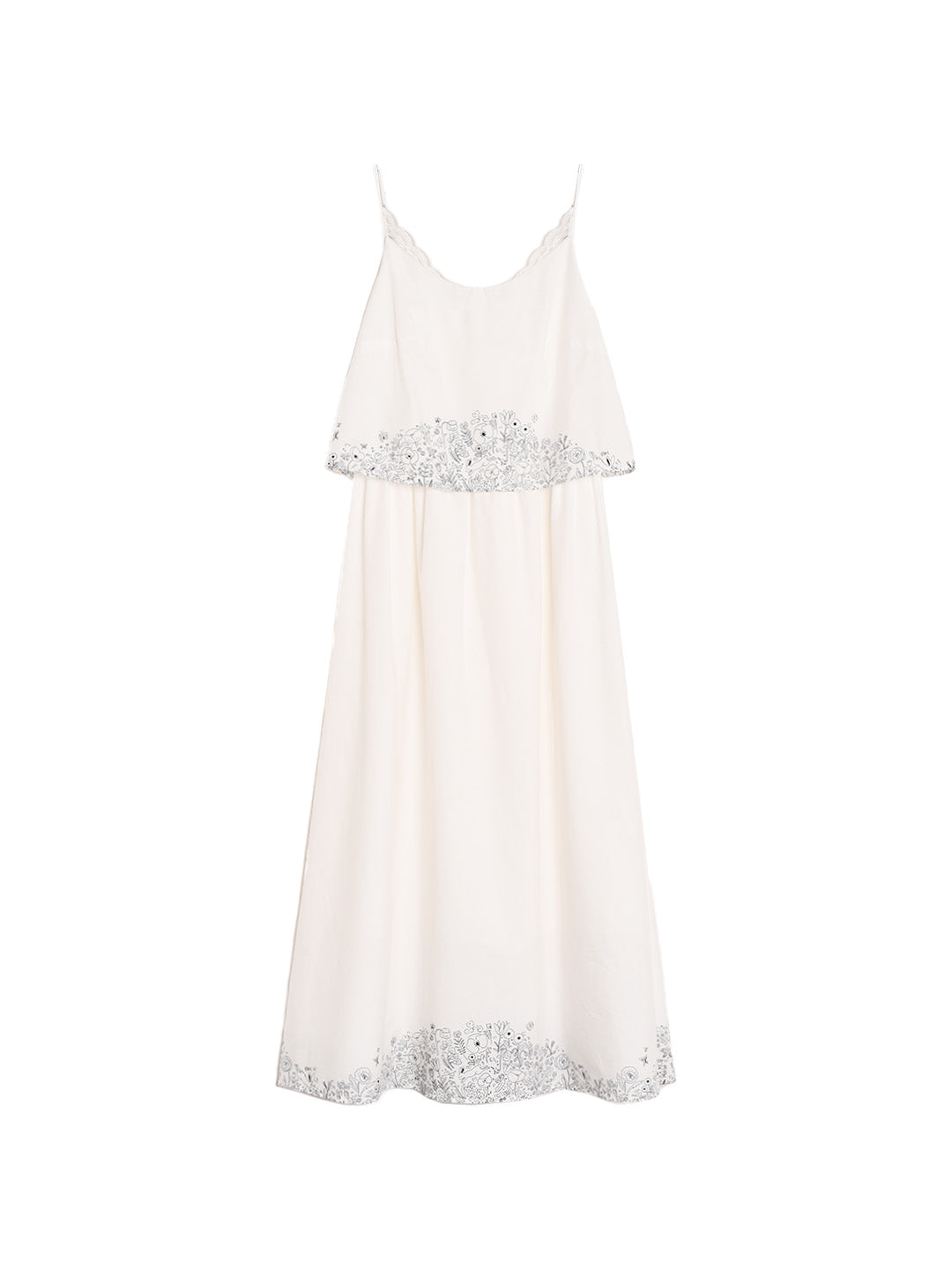 Sara Round Neck 100% Cotton Suspender Dress