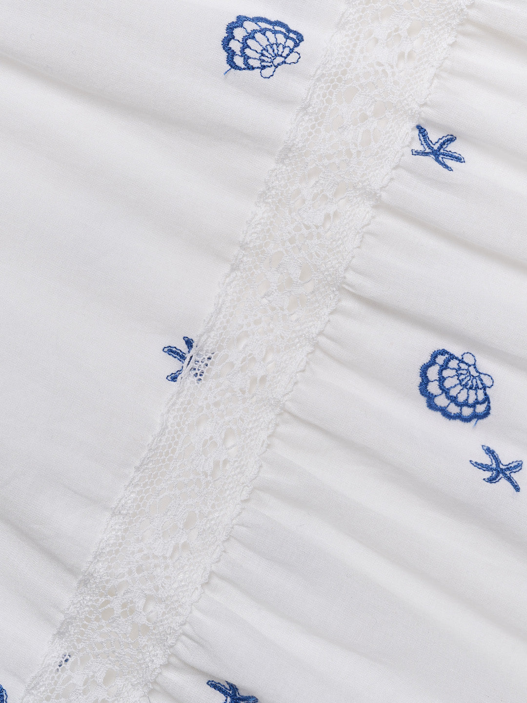 Clare Shell Embroidered Maxi Dress