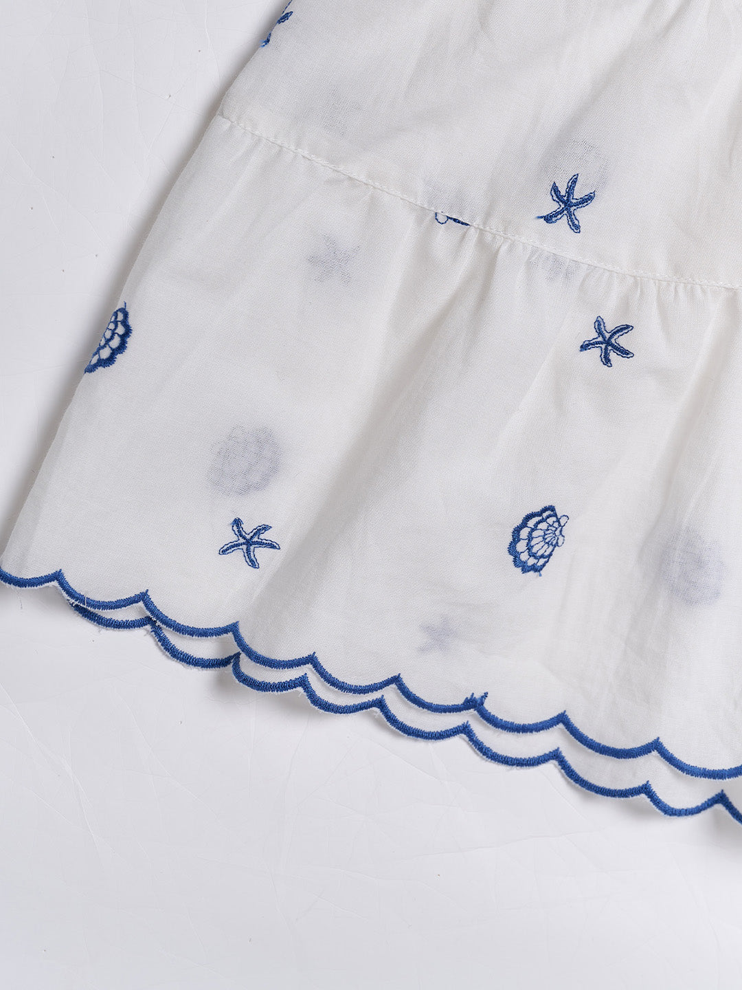 Clare Shell Embroidered Maxi Dress