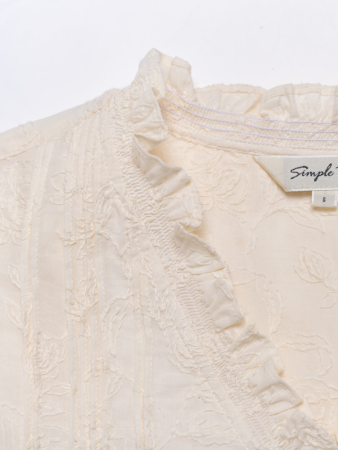 Kahlani Embroidered 100% Cotton Blouse