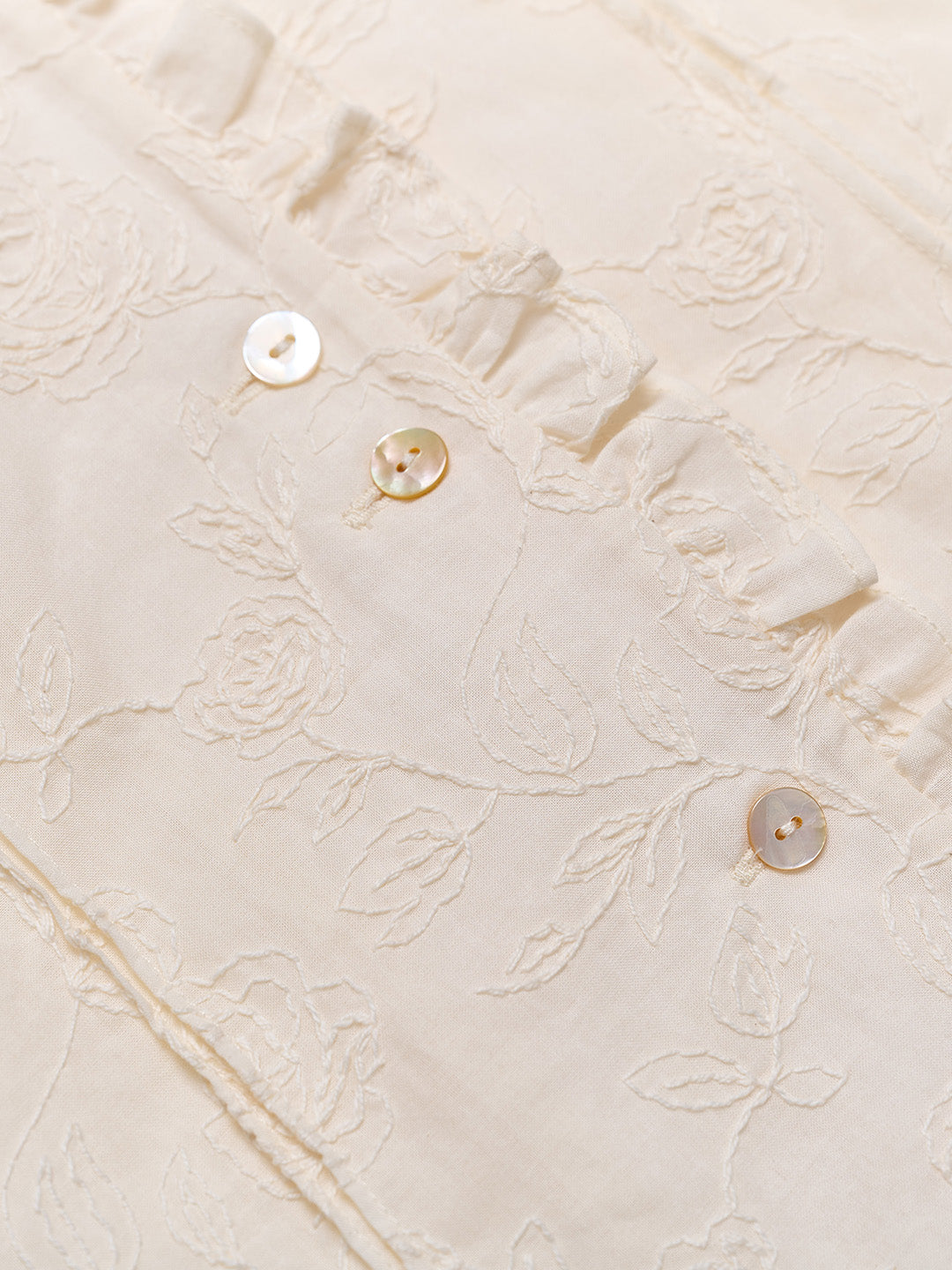 Kahlani Embroidered 100% Cotton Blouse