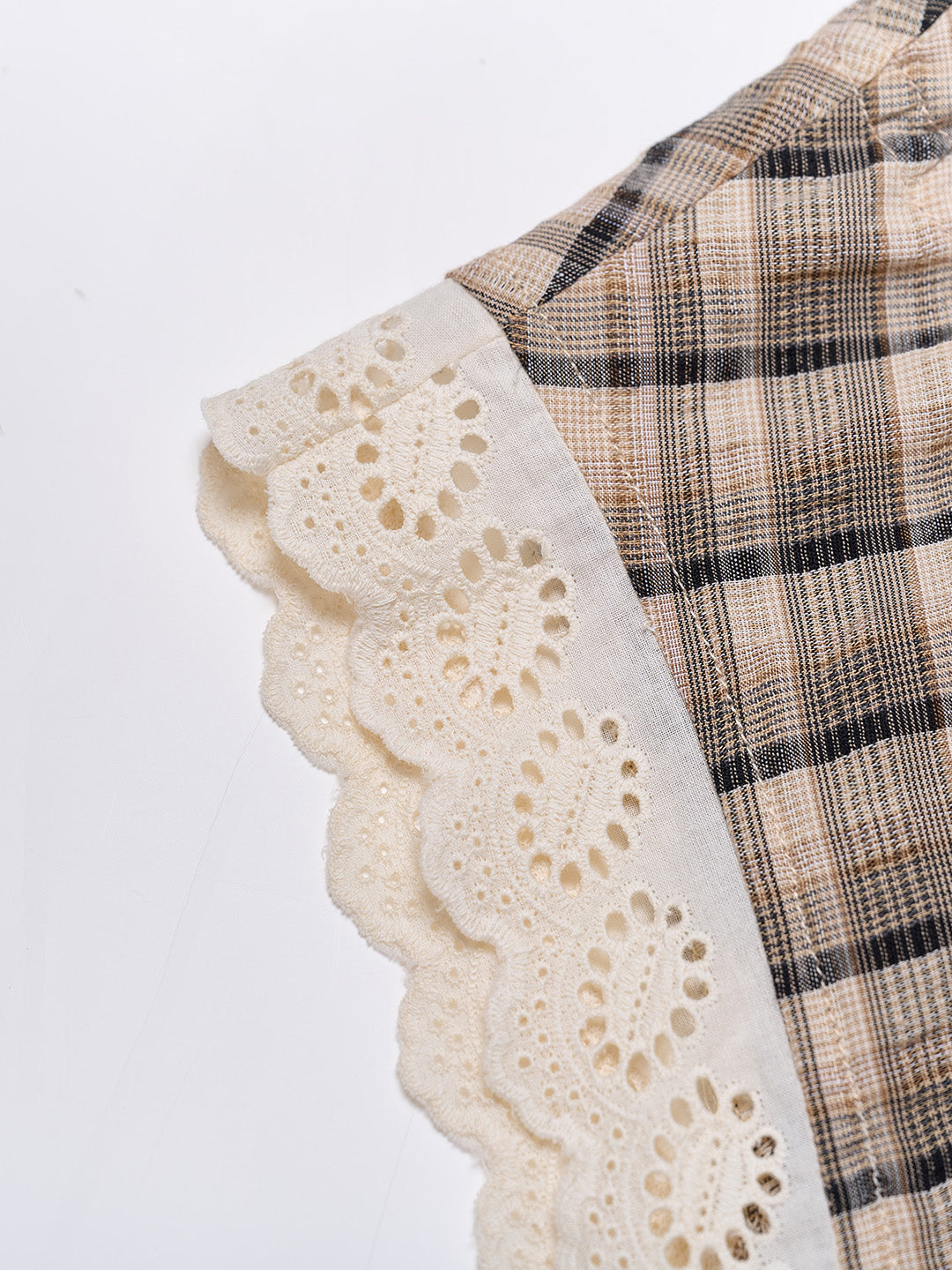 Ainhoa Plaid Sleeveless Blouse