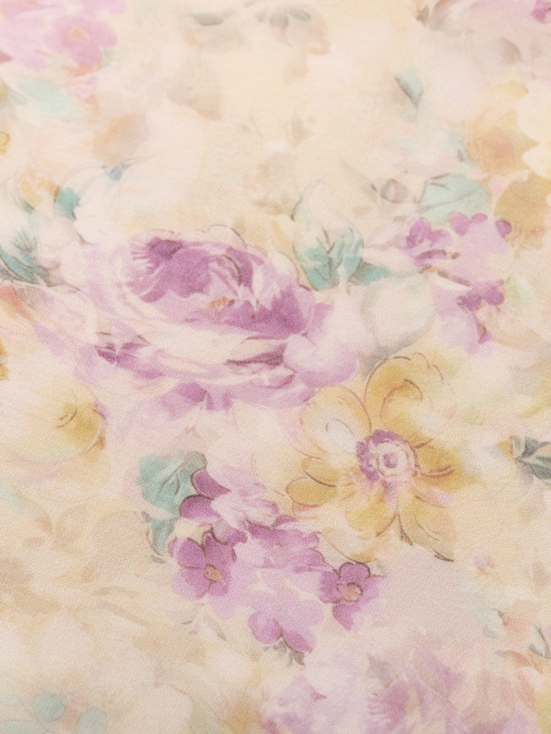 Araya Rosette Ruffle Floral Dress