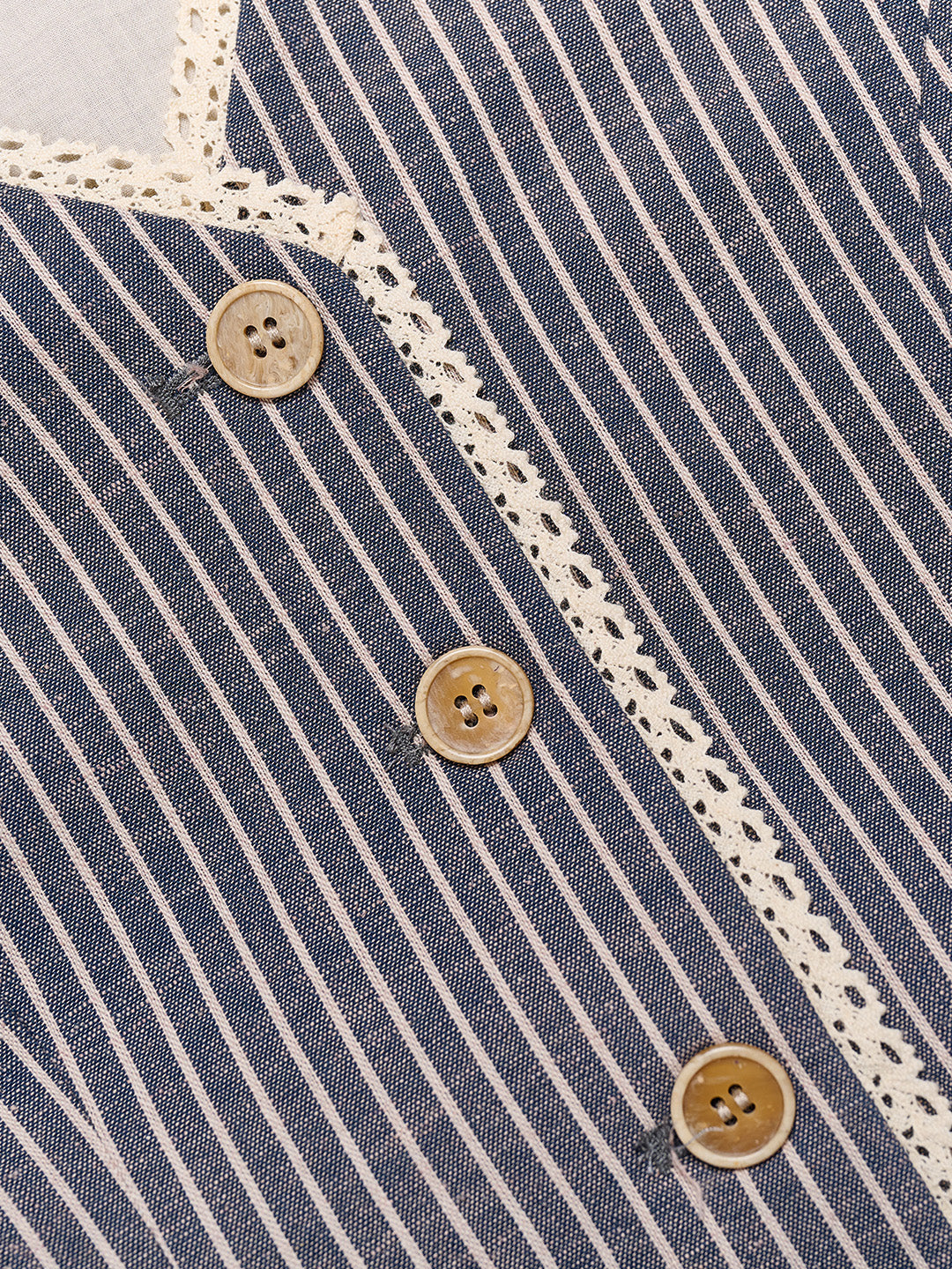 Allyson Striped Waistcoat Vest