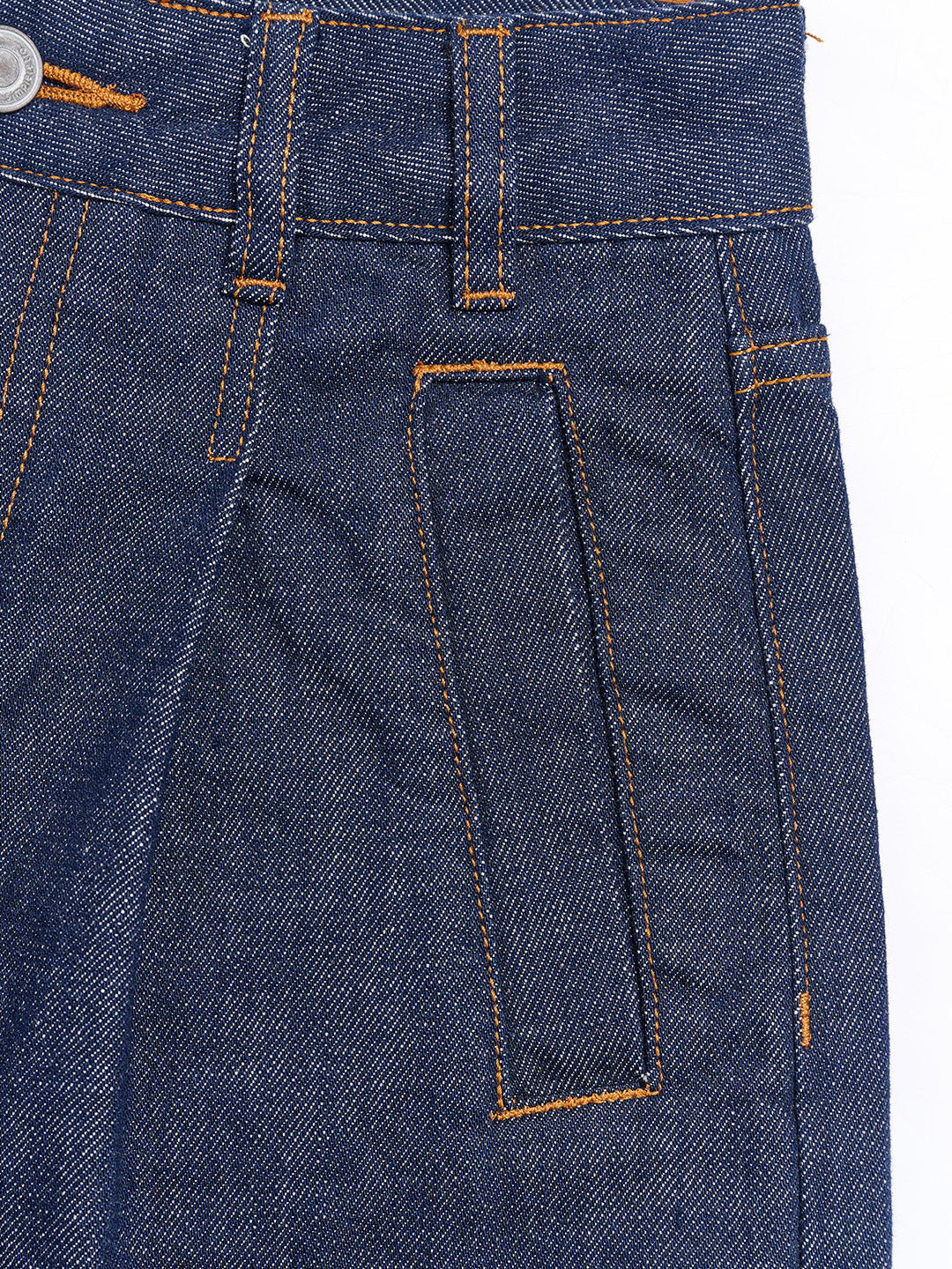 Aadhya High-Waist 100%Cotton Denim Shorts