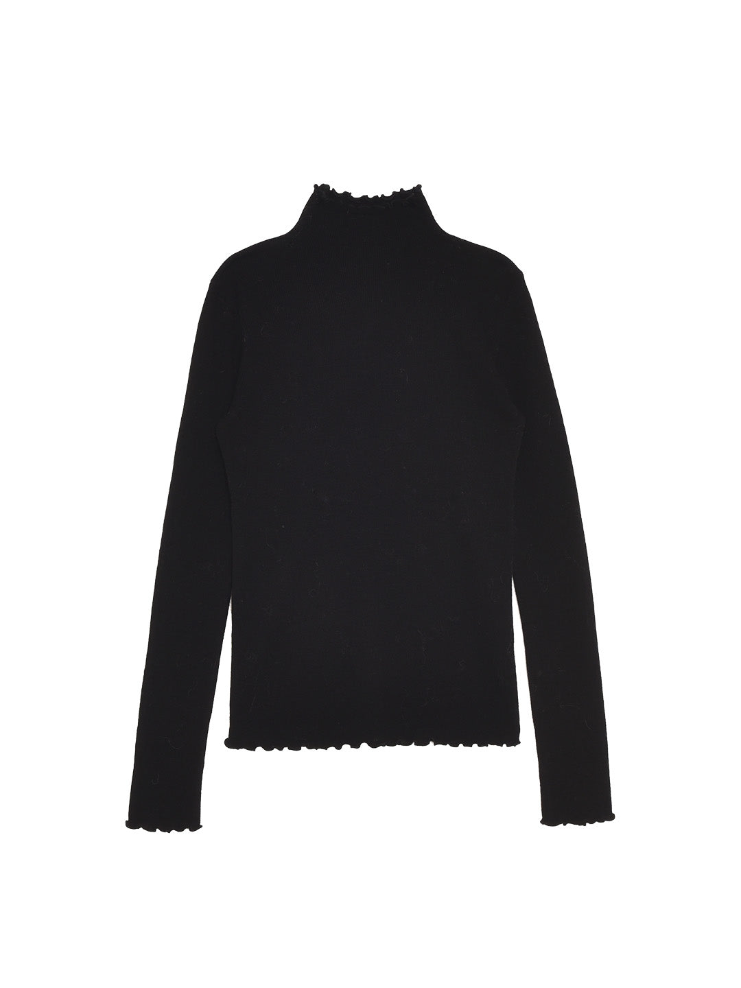Amanda Ruffle Collar 100% Wool Top