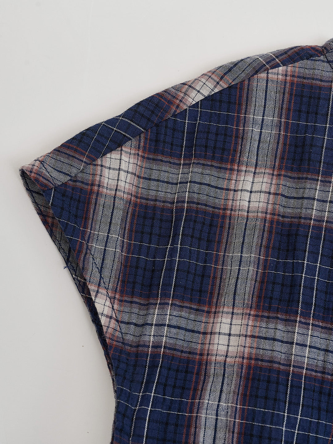 Abigail Boat Neck Plaid Blouse
