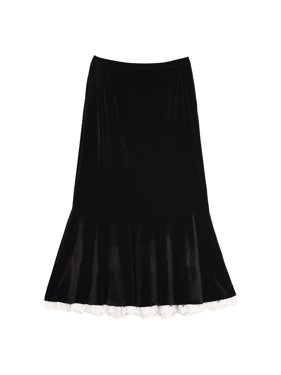 Elle Velvet Lace Fishtail Skirt