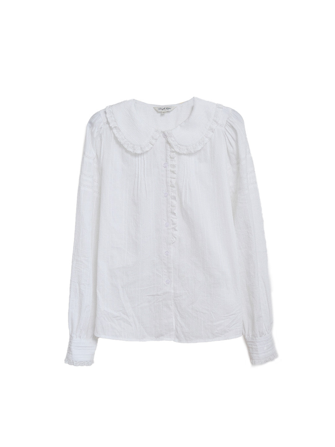 Maliyah Peter Pan Collar 100% Cotton Blouse