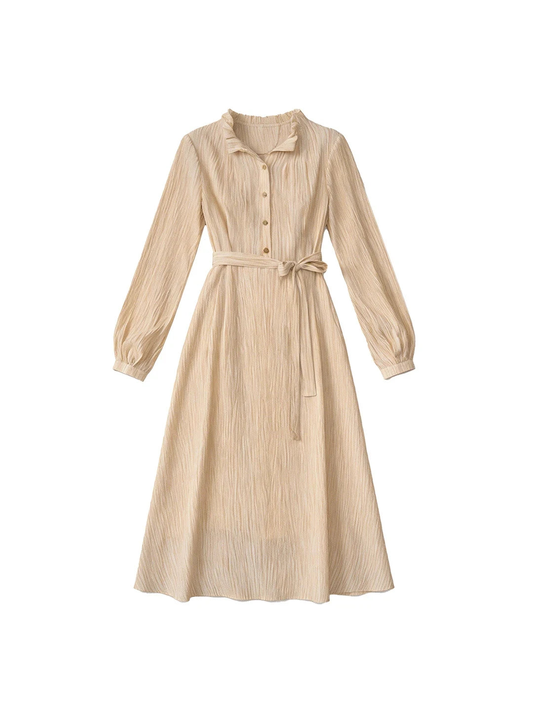 Mazie Ruffle Collar Waist Dress