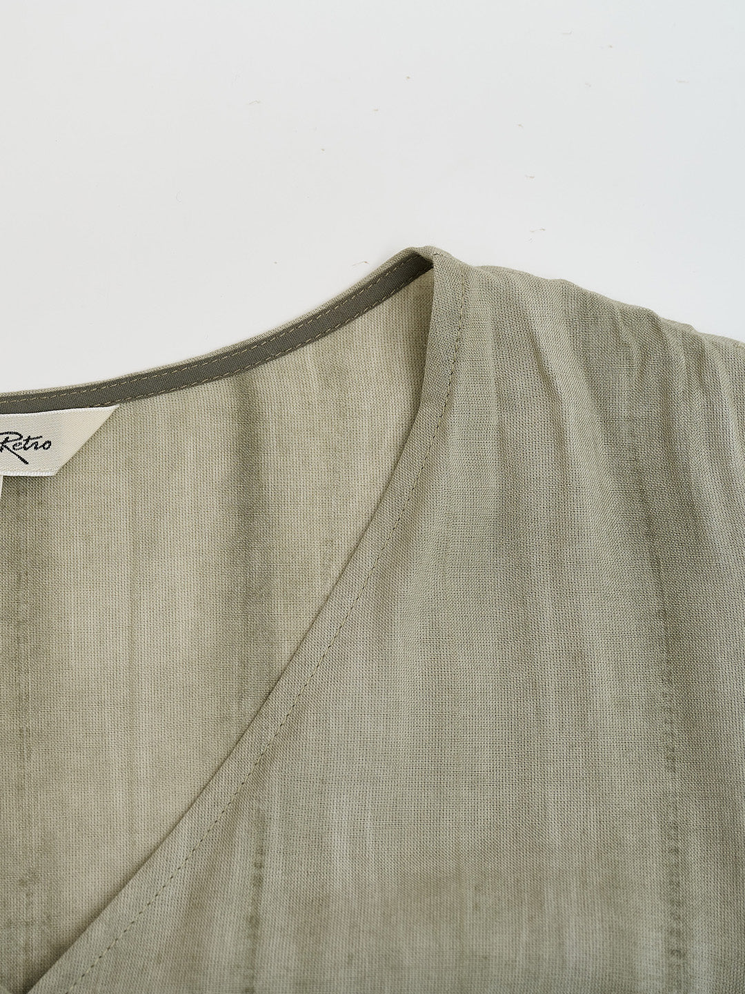 Lorelei V-Neck Linen Dress