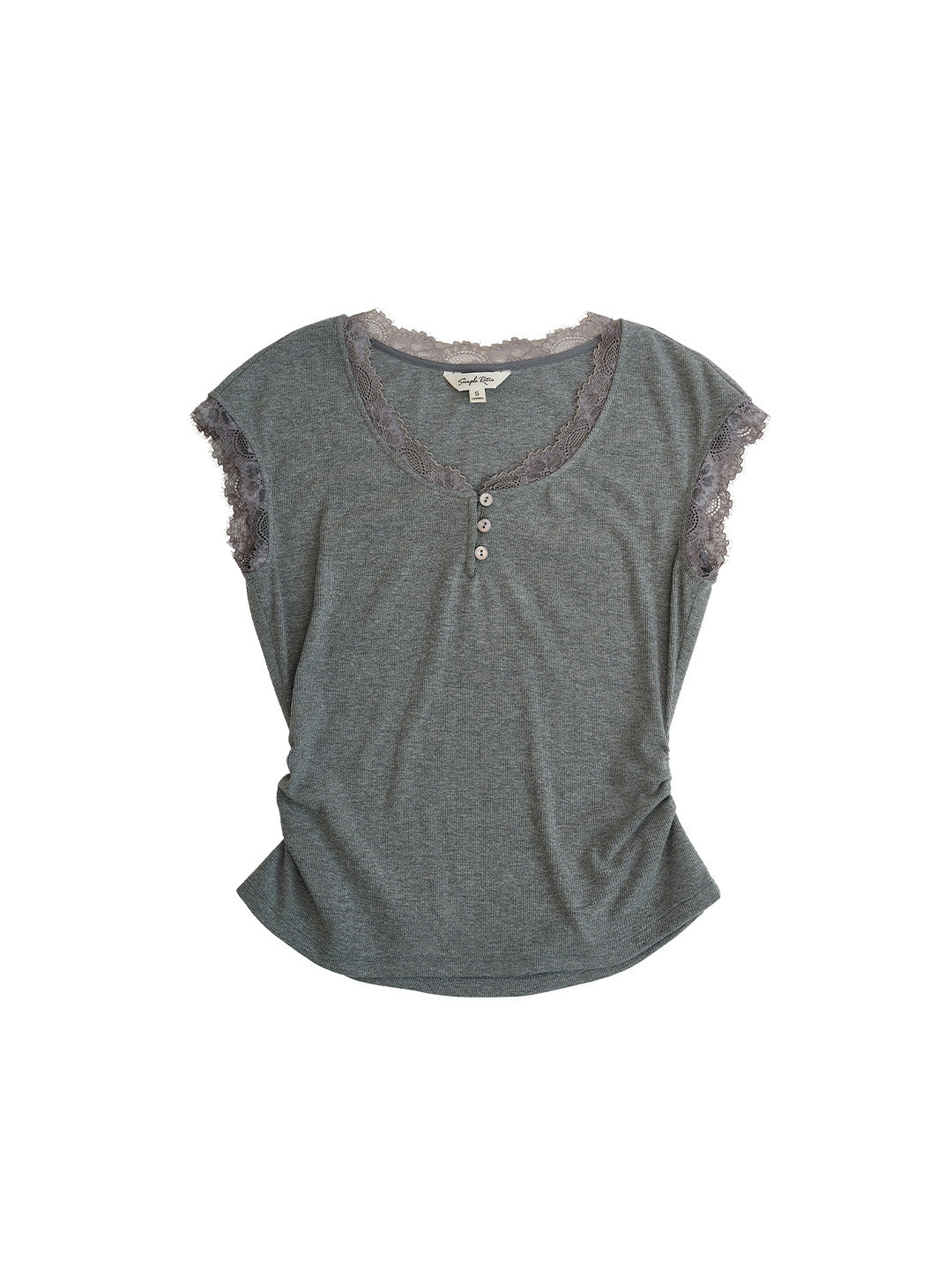Azalea Round Neck Lace Top