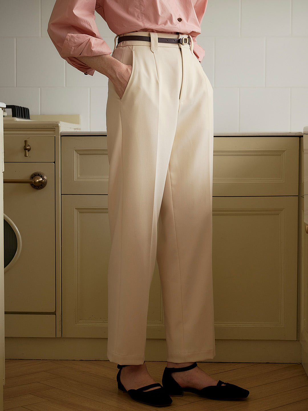 【Final Sale】Justice Casual High Waisted Trousers