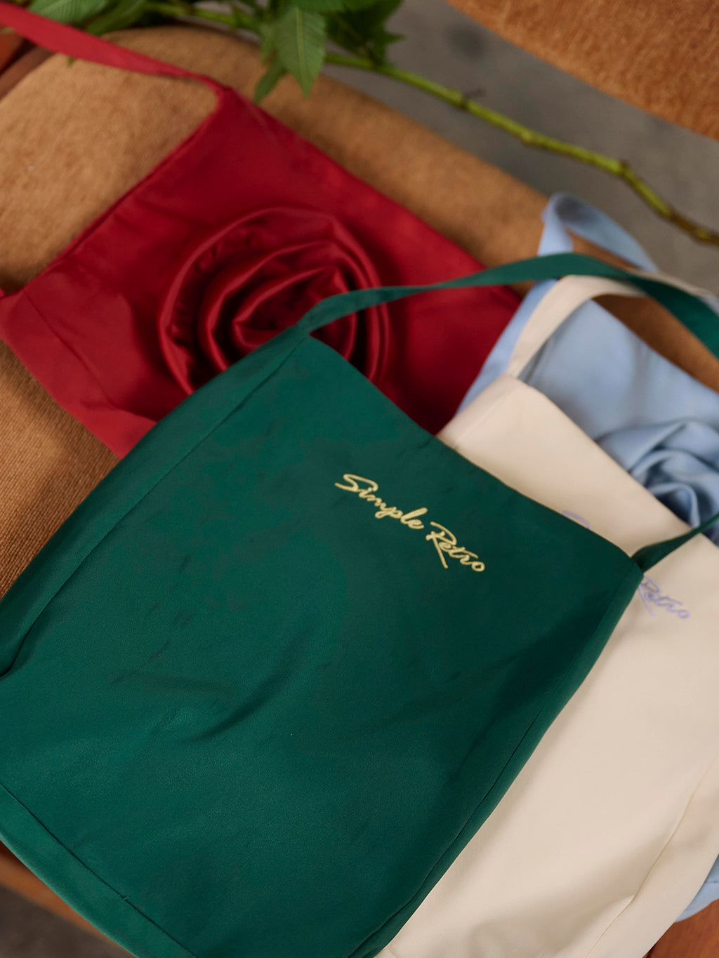 Keira Vintage SR Logo Embroidered Bag