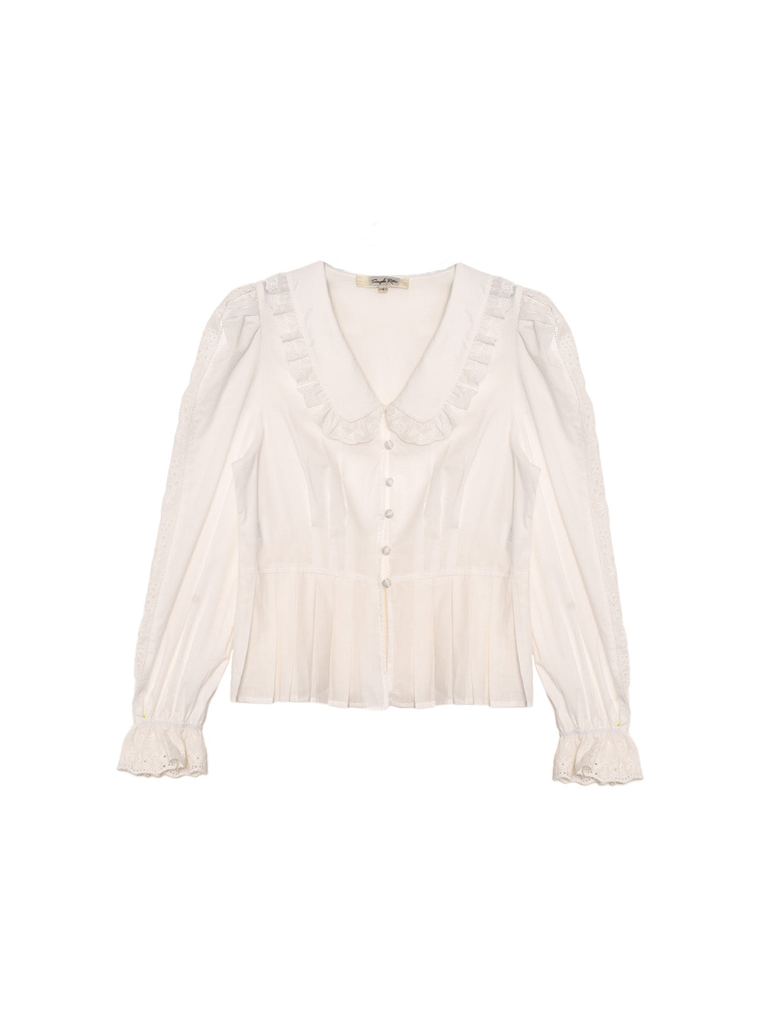 Palmer V-Neck Puff Sleeves Blouse