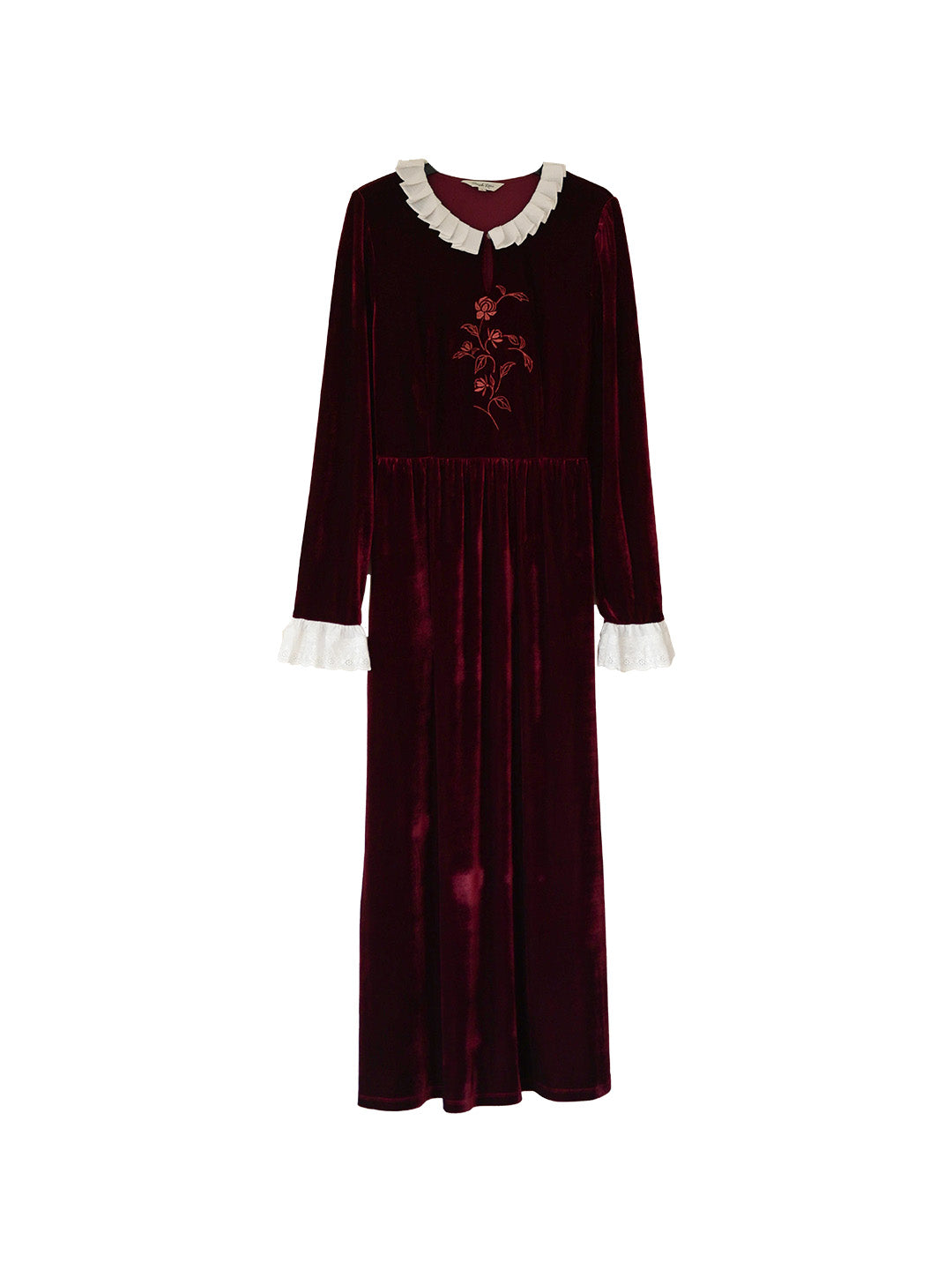 Aliana Round Neck Embroidery Dress