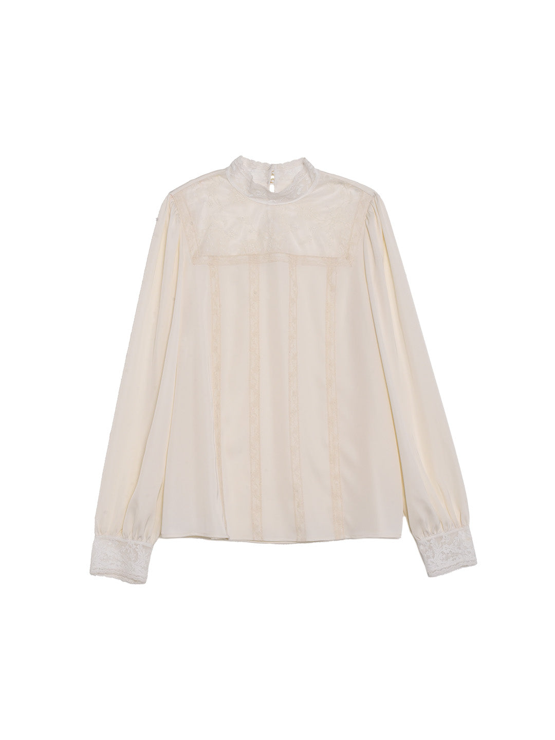 Raya Stand Collar Embroidery Blouse
