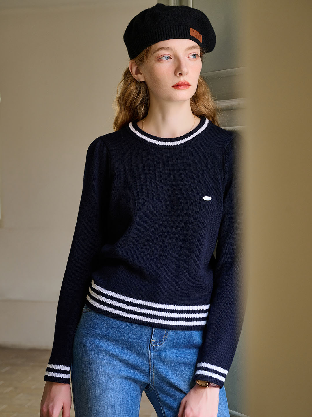 【Final Sale】Addilynn Classic Vintage Striped Contrast Sweater