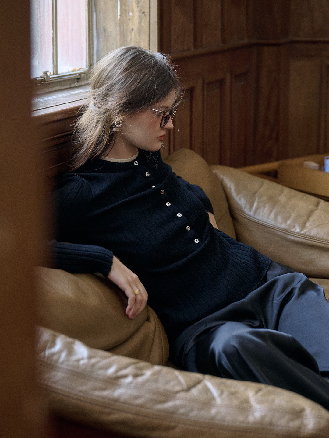 【Final Sale】Daisy Round Neck 100% Wool Sweater
