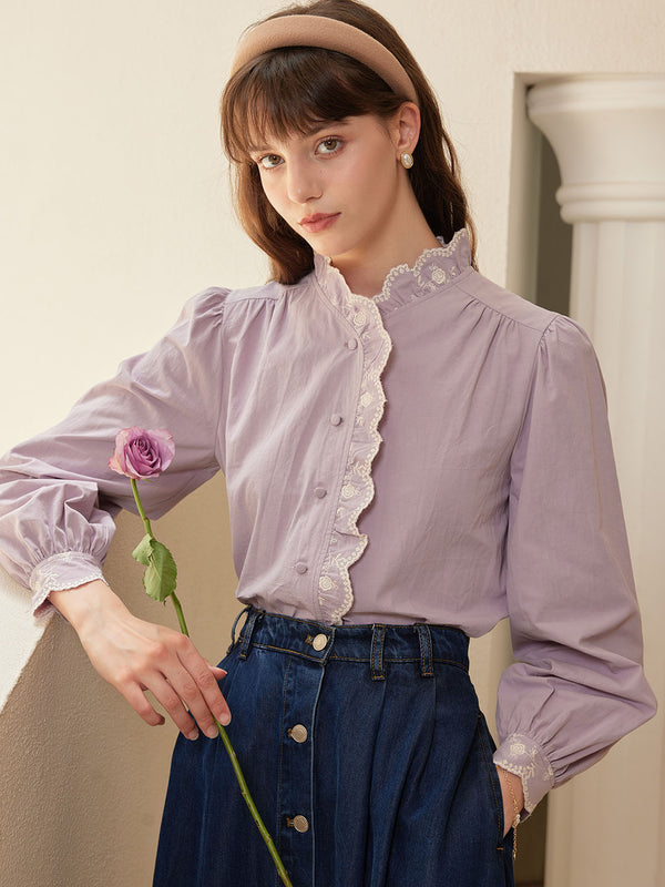 【Final Sale】Alina Floral Embroidered Blouse