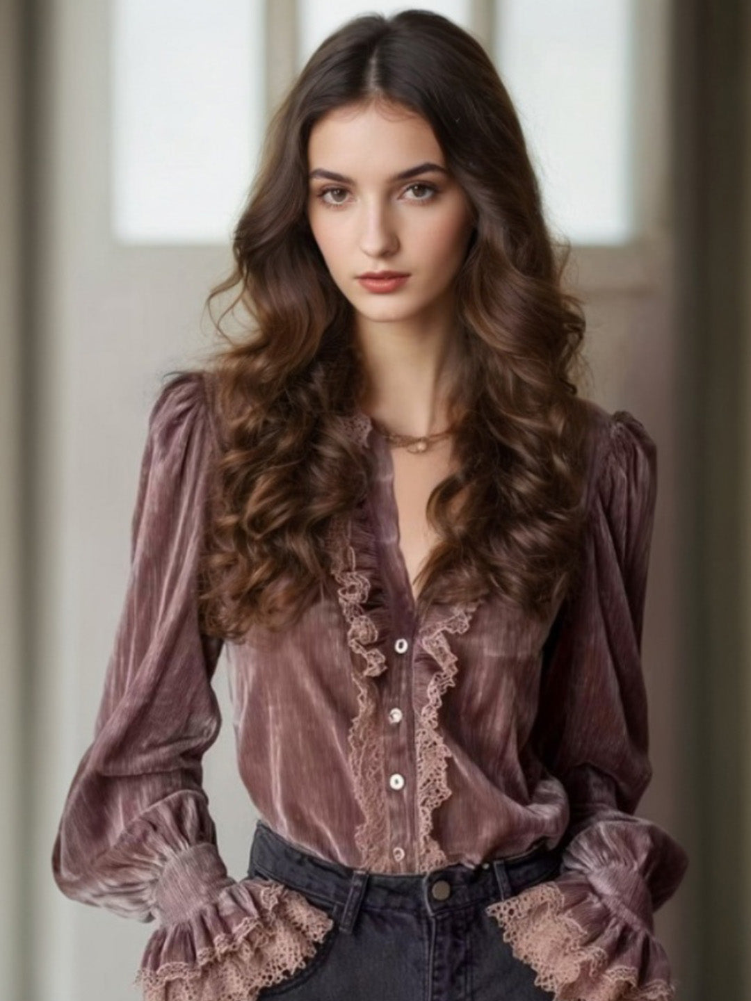 Azari V-Neck Blouse