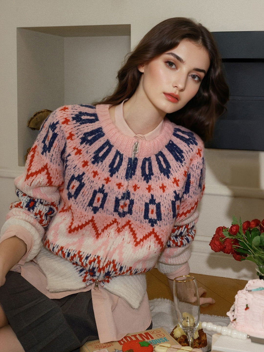 Chana Round Neck Cardigan