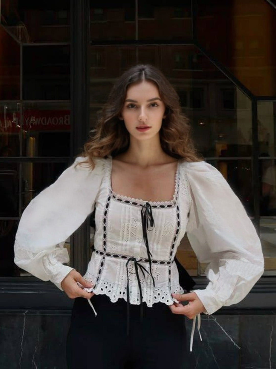 Persephone Square Neck Blouse