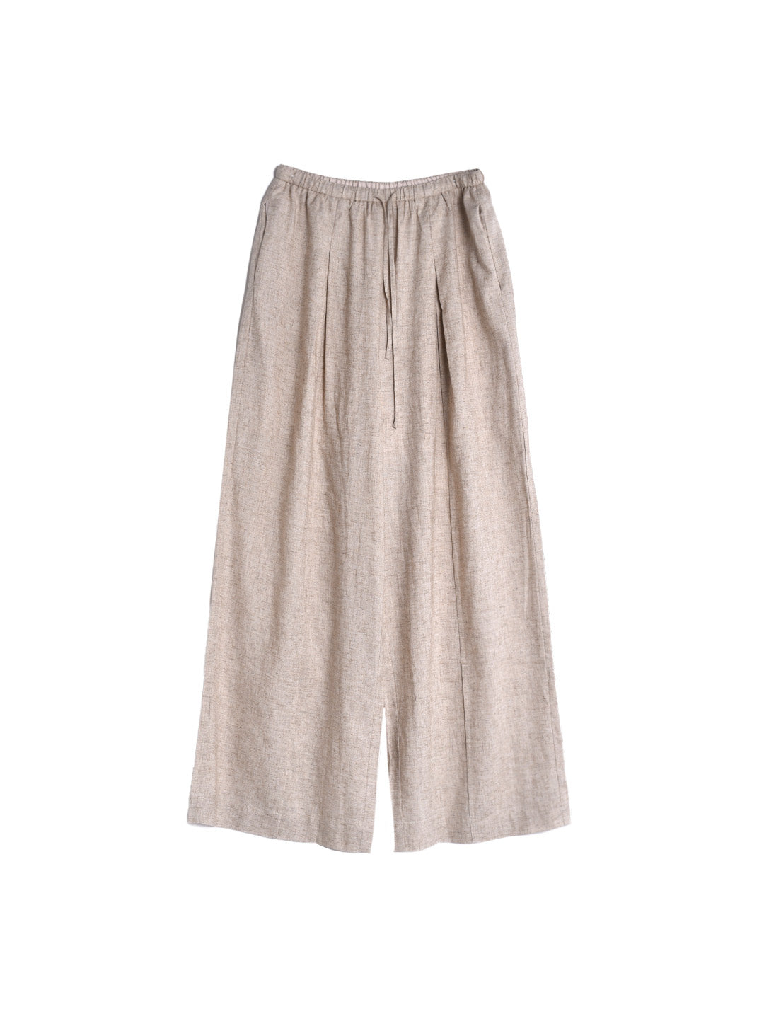 Nova Simple Elastic Waist Trousers - Khaki