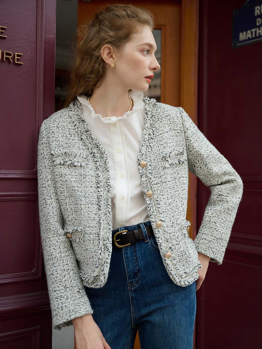 【Final Sale】Isabella Elegant V-neck Jacket