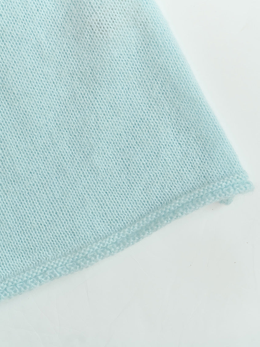 Ellianna Round Neck Lace Embroidery Knitwear
