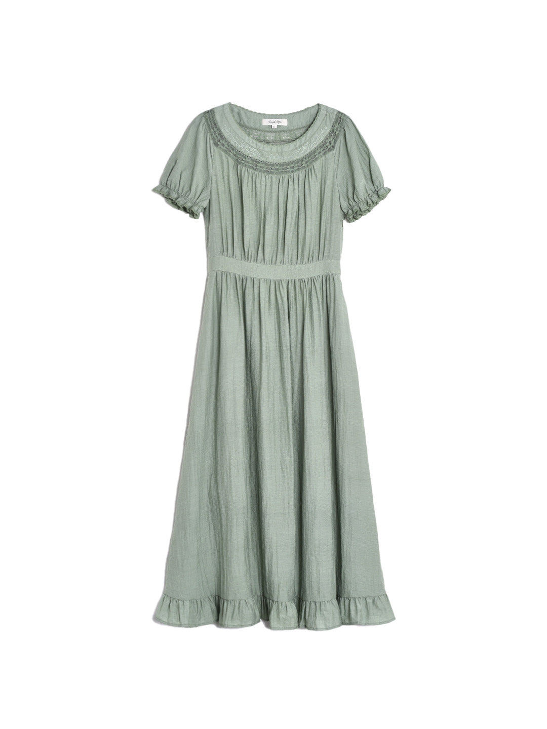 Emerie Round Neck Puff Sleeve Dress