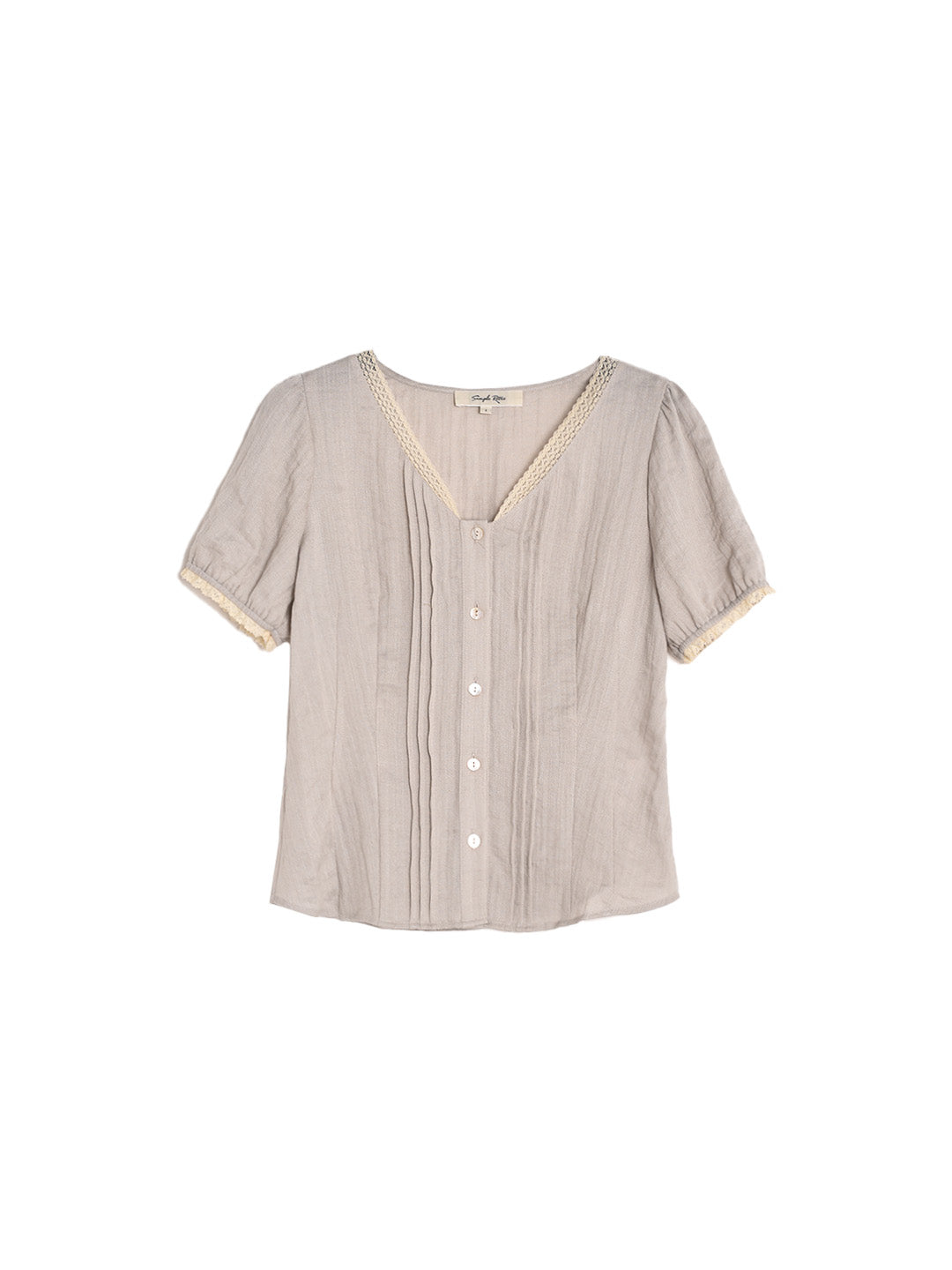 Arianna V-Neck Lyocell Linen Blouse