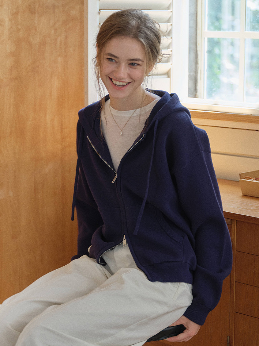 Quincy All-Purpose Knit Zip-Up Hoodie