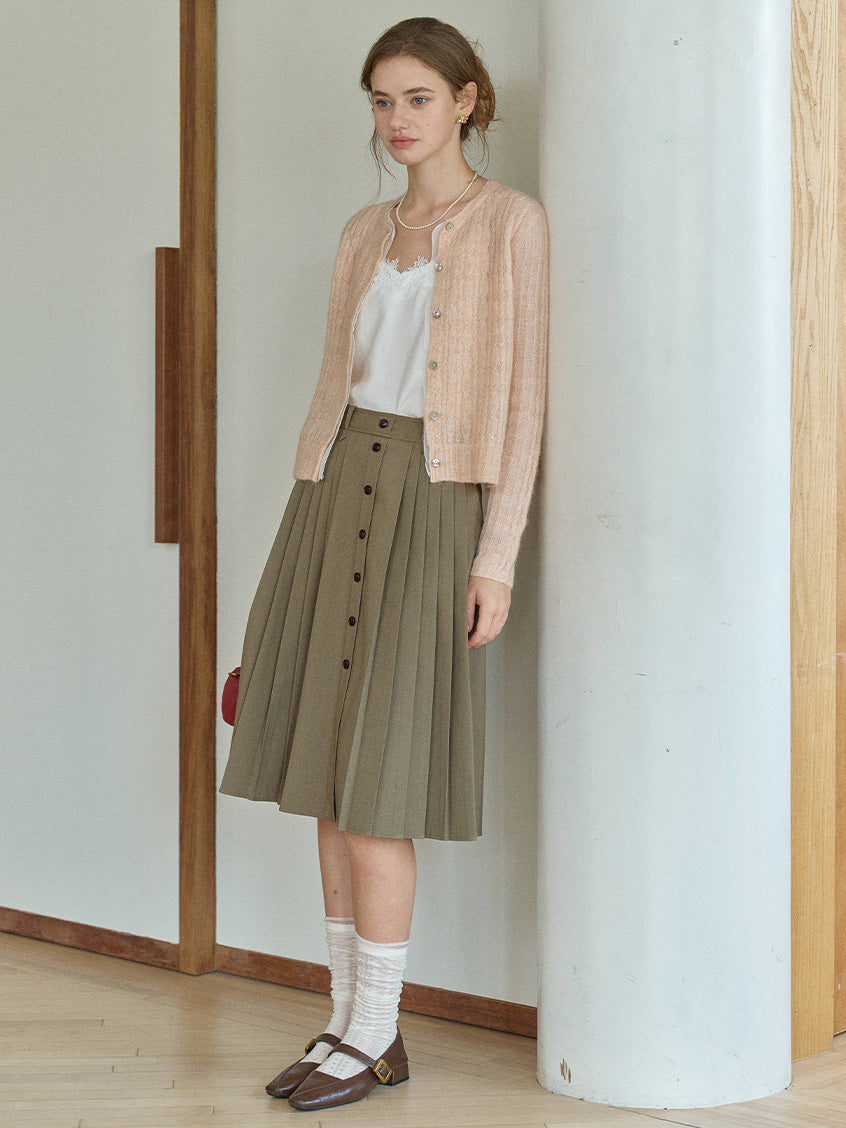 Kahlani V-Neck Cozy Brushed Knit Cardigan