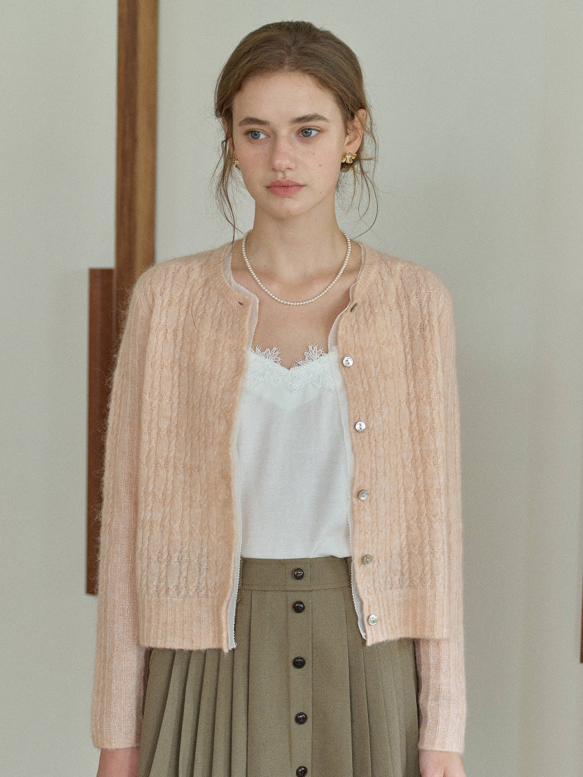 Kahlani V-Neck Cozy Brushed Knit Cardigan
