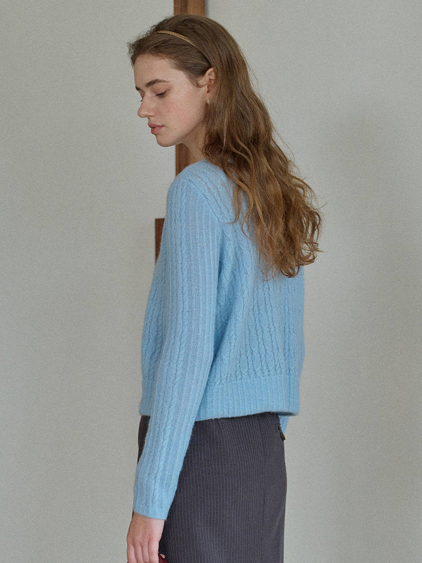 Kahlani V-Neck Cozy Brushed Knit Cardigan