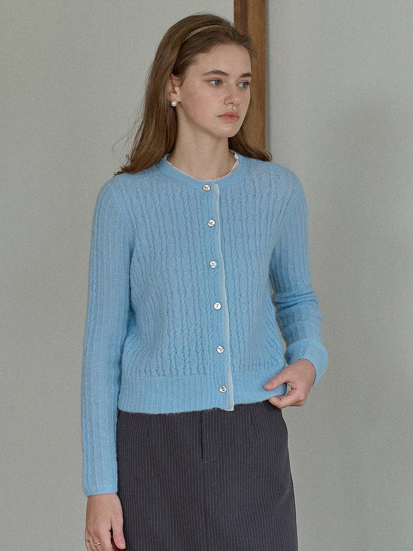 Kahlani V-Neck Cozy Brushed Knit Cardigan