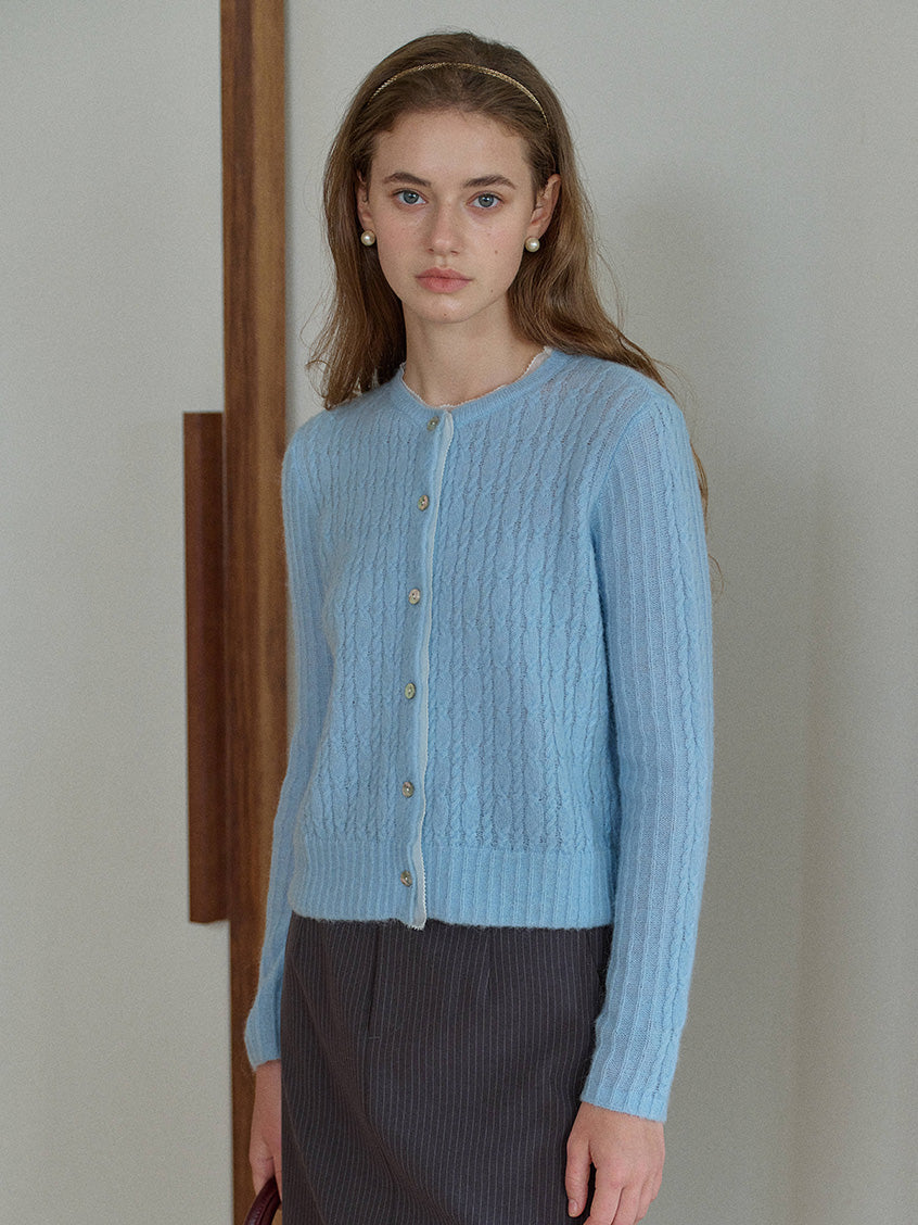 Kahlani V-Neck Cozy Brushed Knit Cardigan