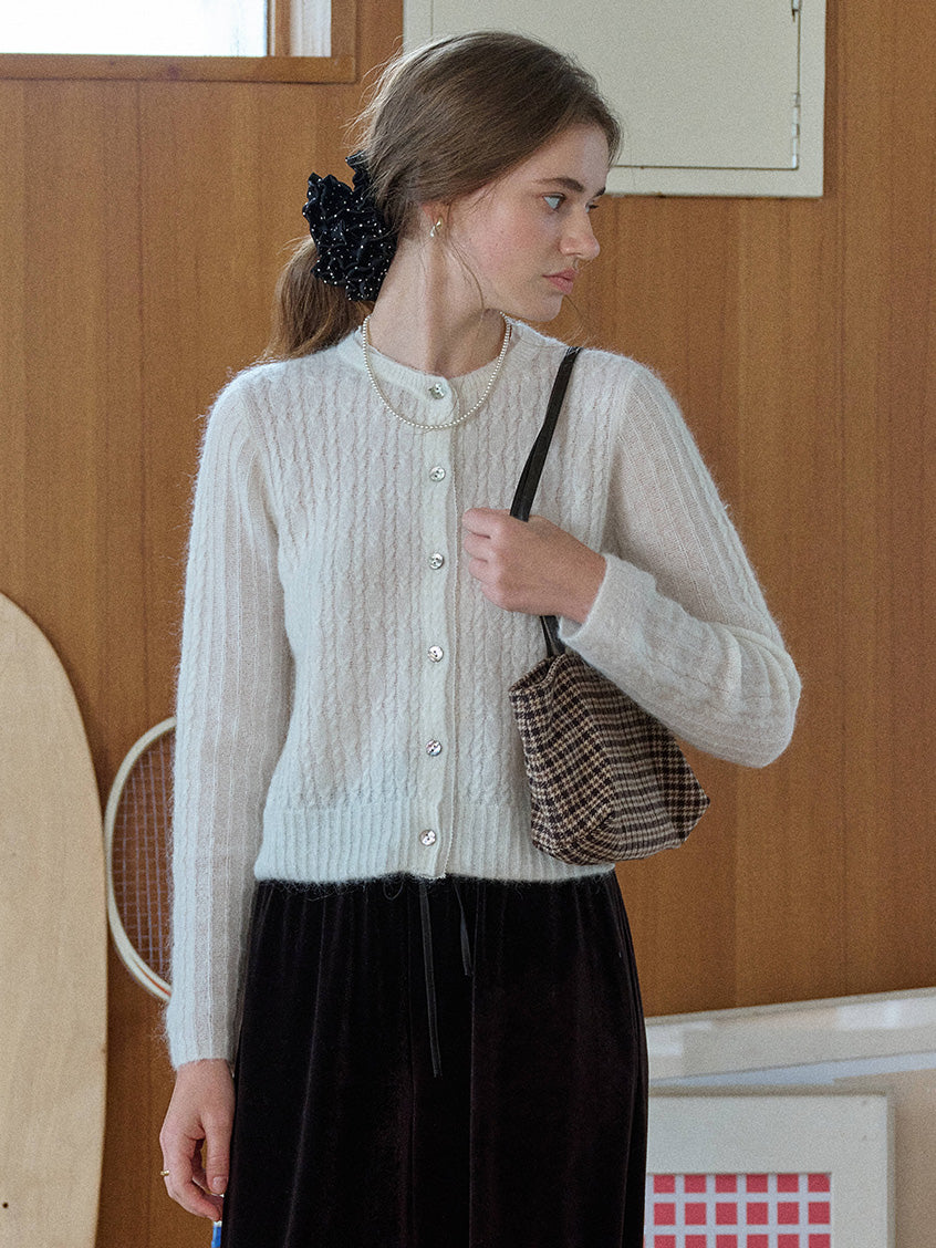 Kahlani V-Neck Cozy Brushed Knit Cardigan