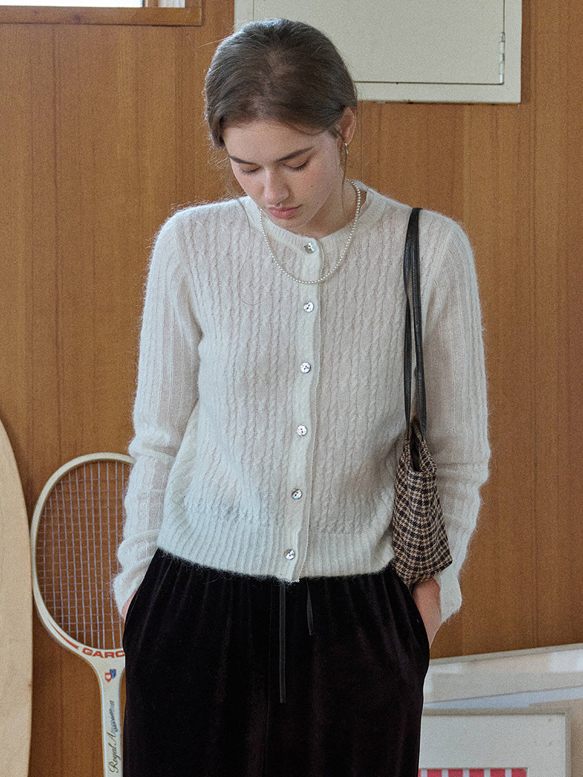 Kahlani V-Neck Cozy Brushed Knit Cardigan