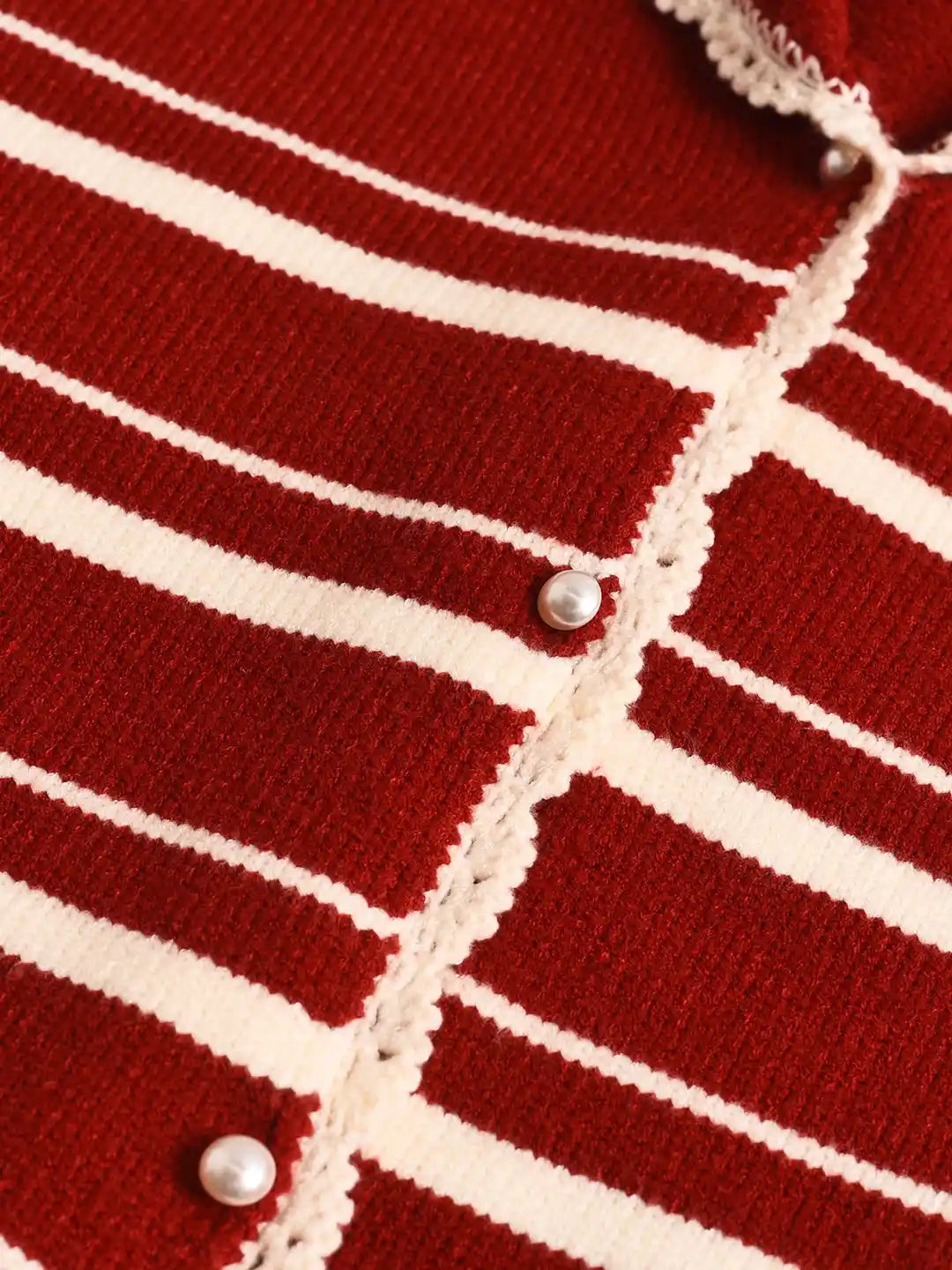 Stormi V-Neck Stripe Cardigan