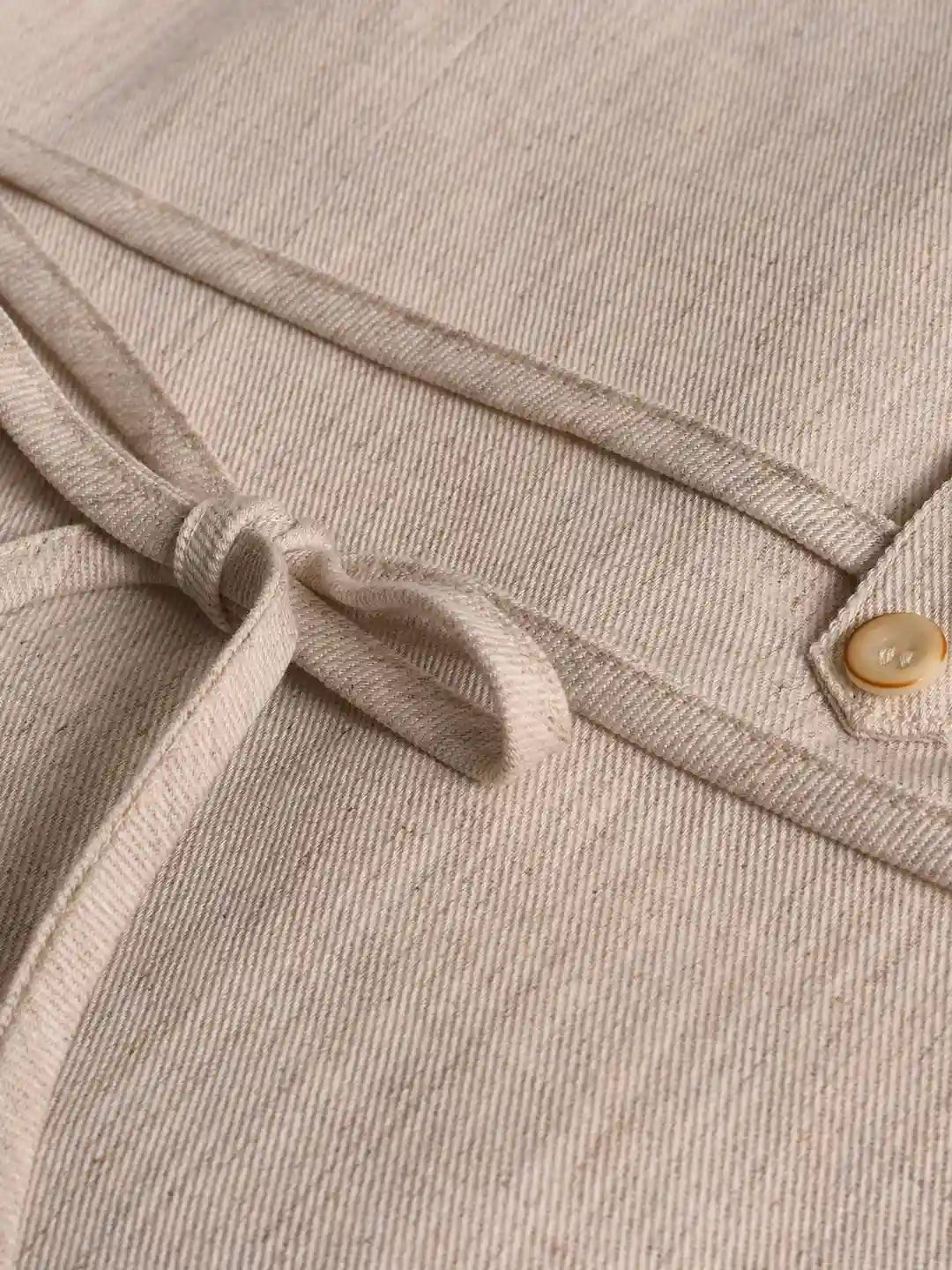 Jade V-Neck Embroidery Knot Button Vest