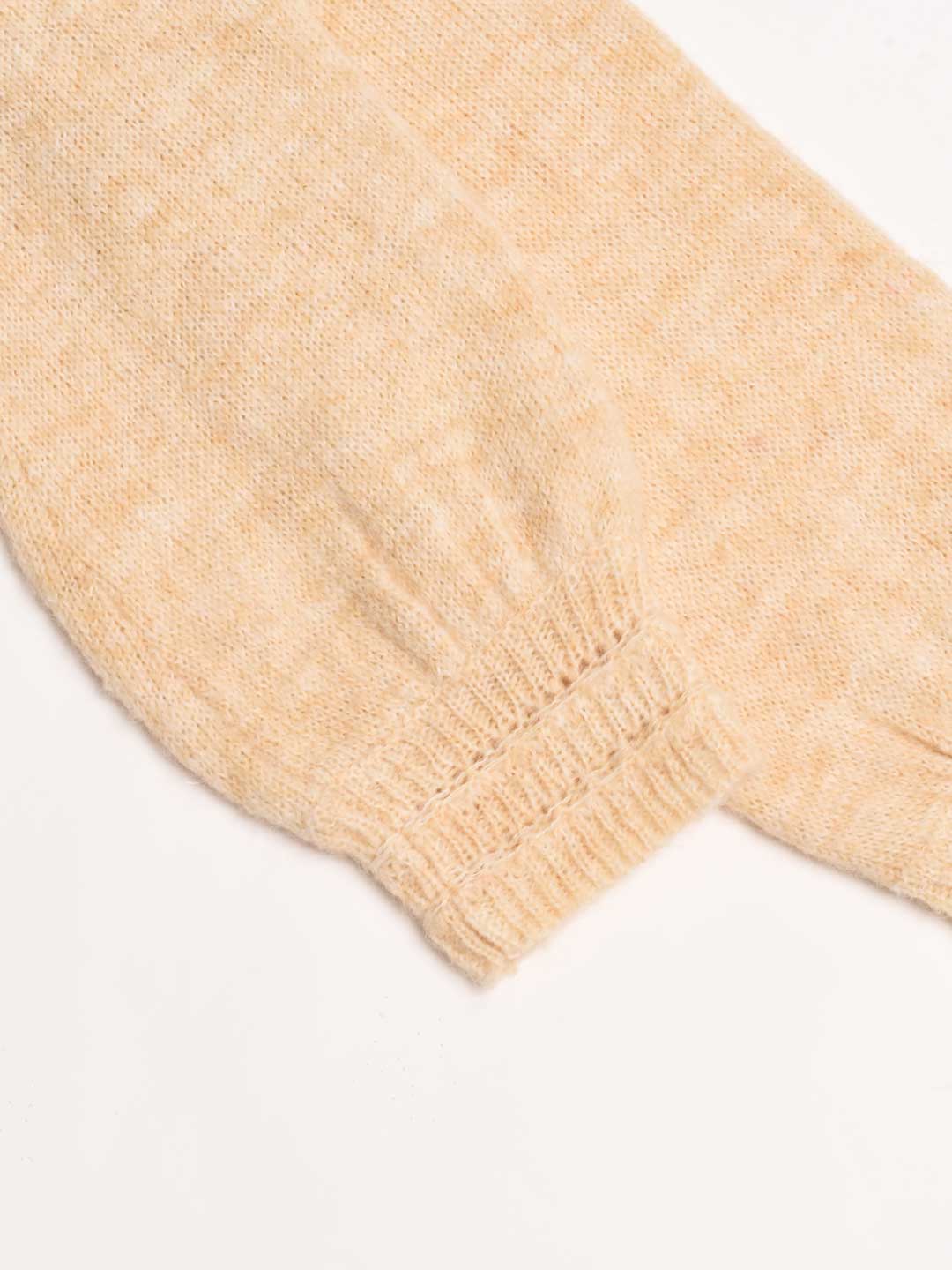 Lauren Wavy Collar Hollow Knit Cardigan