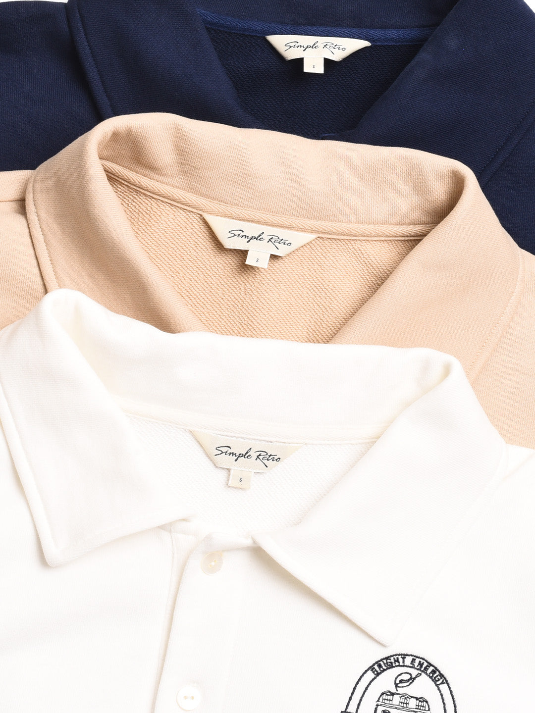 Daleyza Polo Collar 100% Cotton Sweatshirt