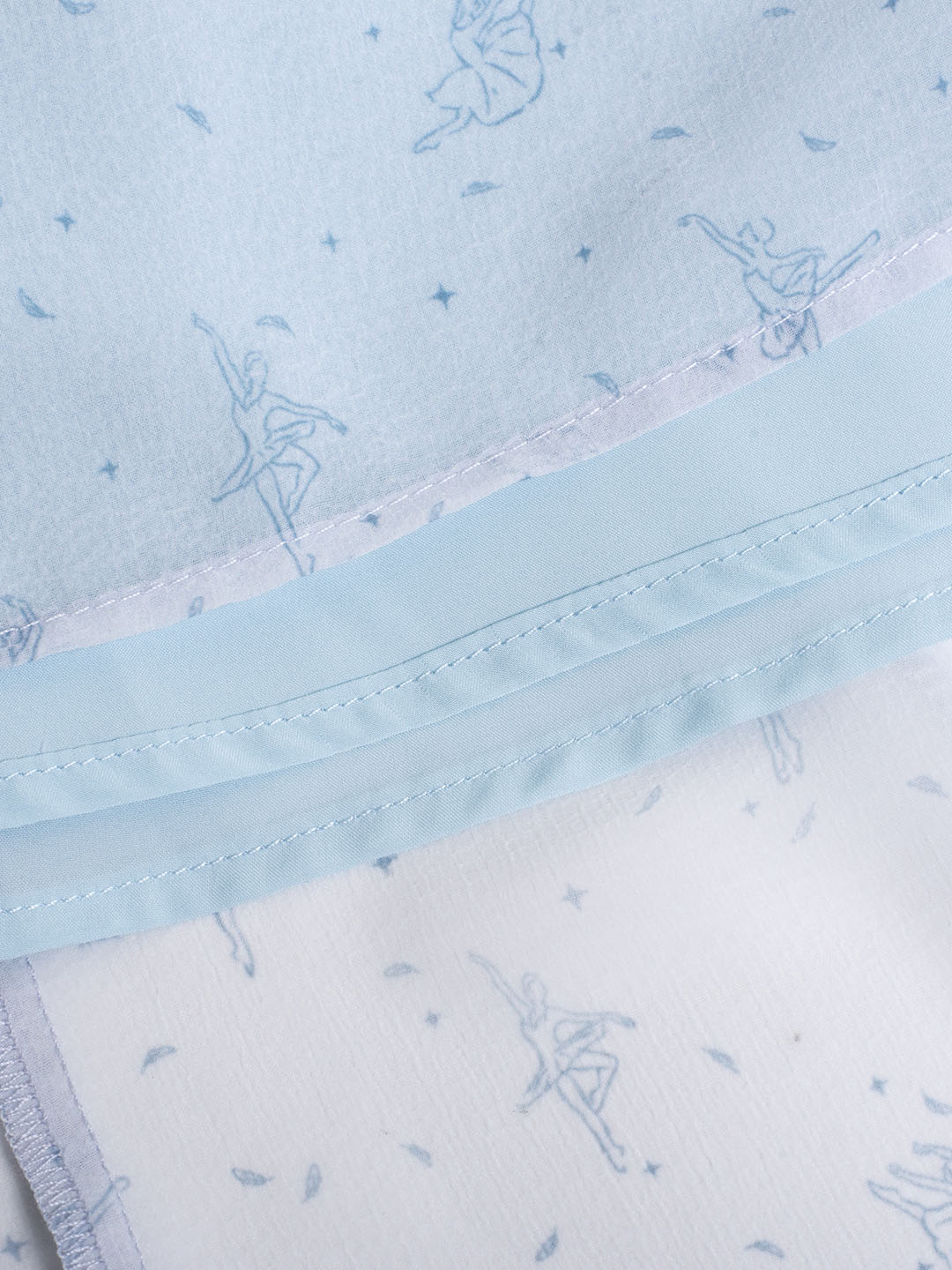 【Final Sale】Paulina Original Ballet Girl Print Square Neck Lace Sleeve Dress