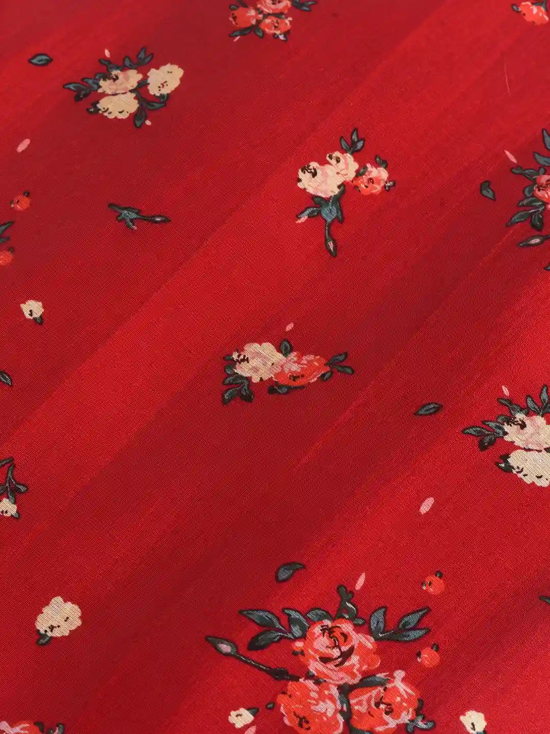 Kimura Floral-Print Rayon Midi Dress